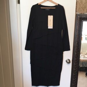 NEW Neon Buddha Black Dress. Medium